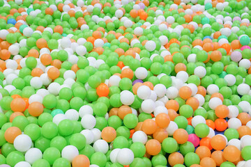 Colorful large ball pit for kids
