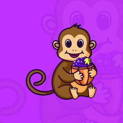 Cute Monkey Character