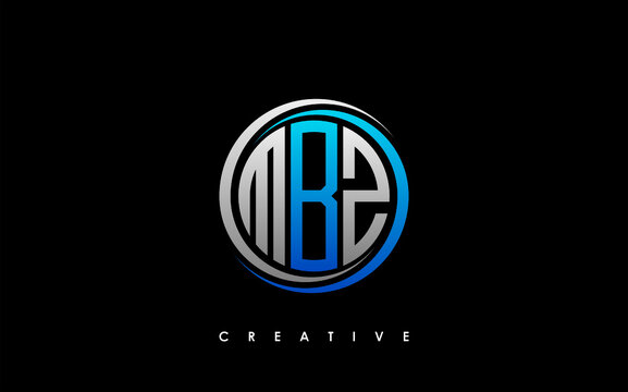 MBZ Letter Initial Logo Design Template Vector Illustration