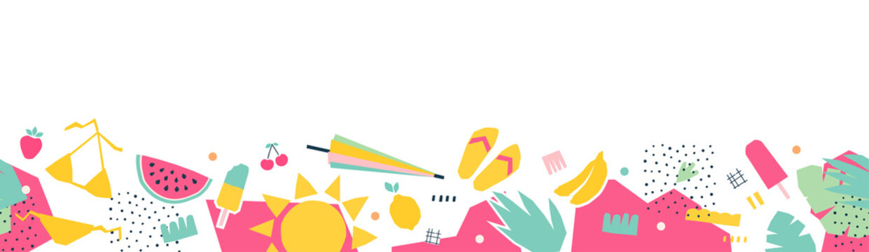 border pattern summer