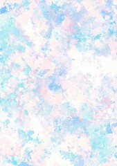 幻想的な水彩の水色テクスチャ背景
