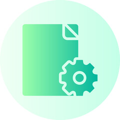 content management gradient icon
