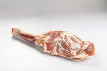 Raw lamb leg for cooking