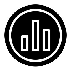 data analysis glyph icon