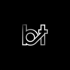 BT Letter Initial Logo Design Template Vector Illustration