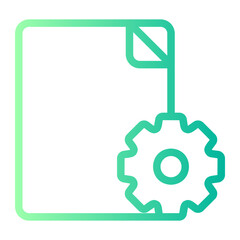 content management gradient icon