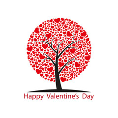Tree with hearts