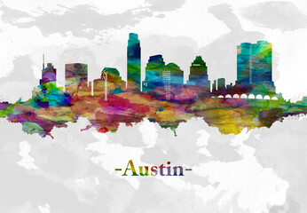 Obraz premium Austin Texas skyline
