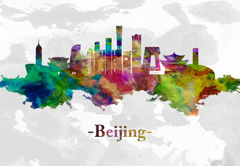 Beijing China skyline