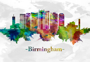 Birmingham England skyline