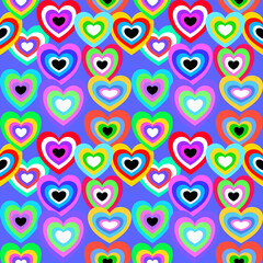 Fototapeta premium seamless pattern with hearts