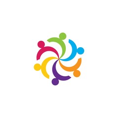 Community, network and social icon design template