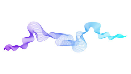 Abstract backdrop with wave gradient lines