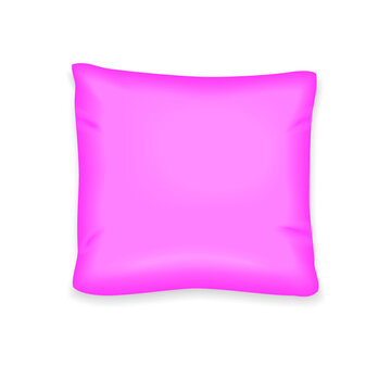 Pink Pillow isolated on a white background