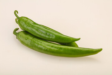 Ripe tasty spicy green pepper