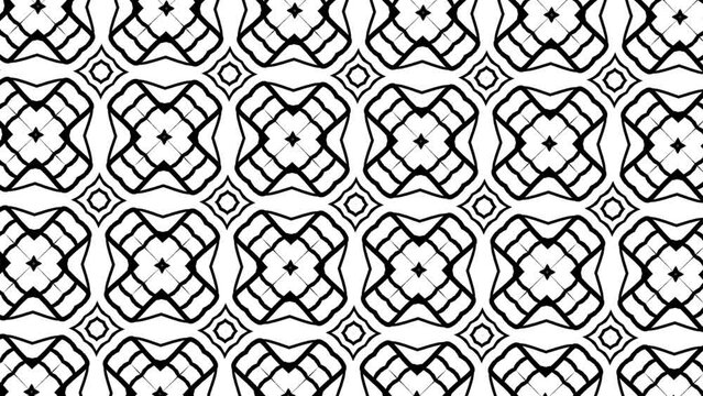 seamless pattern with elements kaleidoscope