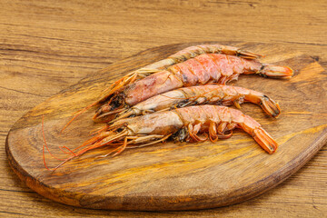 Tasty big Langoustine over the board