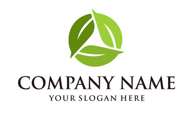 Circle of Leaf Logo Designs