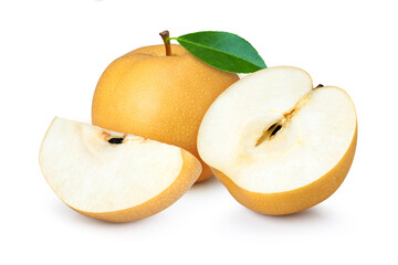 Snow pear isolated on white