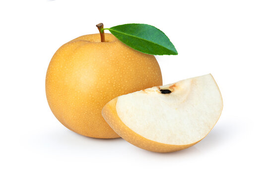 Snow pear isolated on white