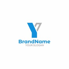 Simple YN Logo Design Vector