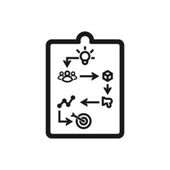 Business plan icon isolated on white background