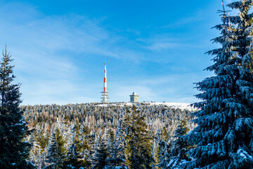 Unterwegs in der wunderschönen Winterlandschaft durch den schönen Harz am Brocken - Sachsen-Anhalt