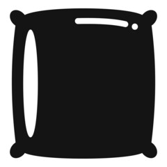 Soft bed pillow icon simple vector. Sport lifestyle