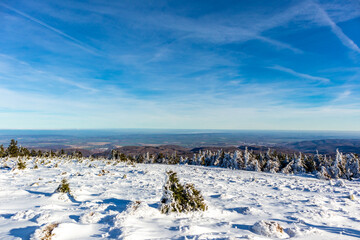 Unterwegs in der wunderschönen Winterlandschaft durch den schönen Harz am Brocken - Sachsen-Anhalt
