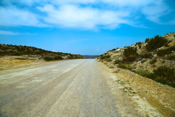 ruta, camino, caminata, paseo colinas, paisaje verano