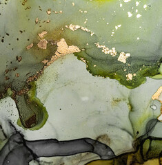 Marble Gold Black. Art Effect Grunge Design. Mix