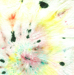 Pink Spiral Tie Dye. Dyed Hippie Artwork. Colour