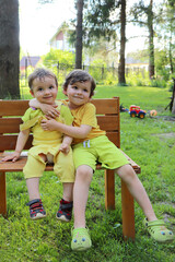 Fototapeta premium children playing in the park