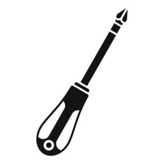 Fix screwdriver icon simple vector. Repair bike