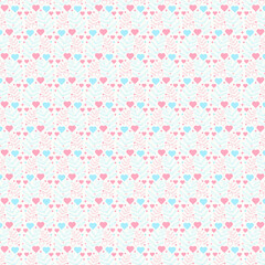 Valentine hearts seamless pattern set, Decorative wallpaper.heart seamless pattern set love valentine romantic,et of trendy hand-drawn doodle seamless pattern with hearts. Collection of valentines day