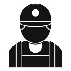 Bike repairman icon simple vector. Fix workshop