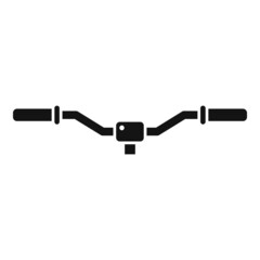 Bike handle bars icon simple vector. Repair fix