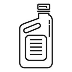 Bike repair oil canister icon outline vector. Fix shop