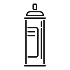 Bike paint spray icon outline vector. Fix workshop