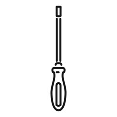 Bike new screwdriver icon outline vector. Fix service