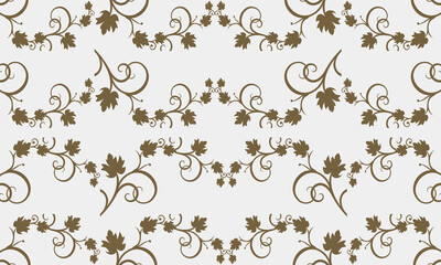 Fototapeta na wymiar gray background with bunch of brown leaves