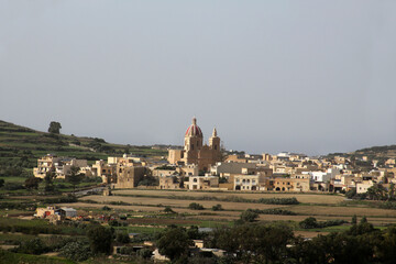 View from the Victoria Citadel to Ghasri, Gozo, Malta 