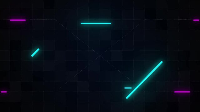 Background Of Neon Lines