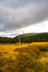 Fototapeta na wymiar Giant Mountains (Karkonosze) autumn landscape