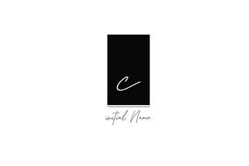 Simple and Elegant logo of letter C for company name or initial name - Minimalist Logo