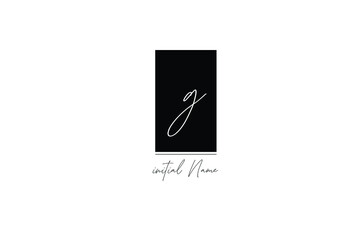 Simple and Elegant logo of letter G for company name or initial name - Minimalist Logo