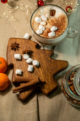 christmas cookies and coffee