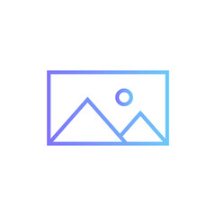 image vector icon with gradient