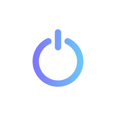 power vector icon with gradient