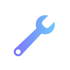 Wrench vector icon with gradient